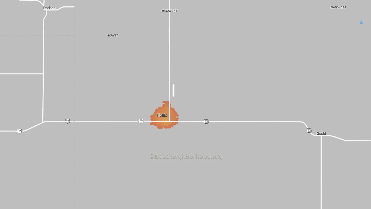 Bike Grade map of Harmon County, OK