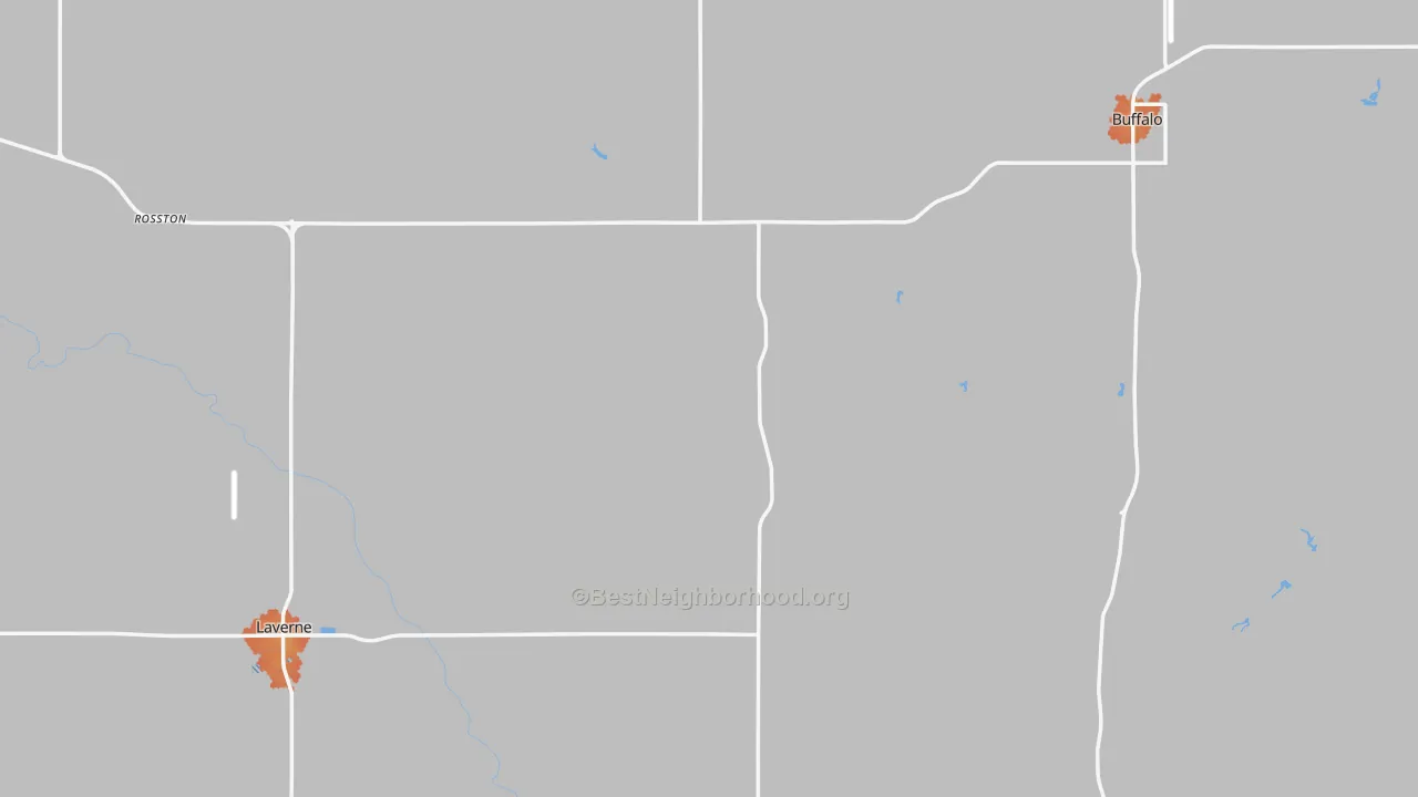 Bike Grade map of Harper County, OK