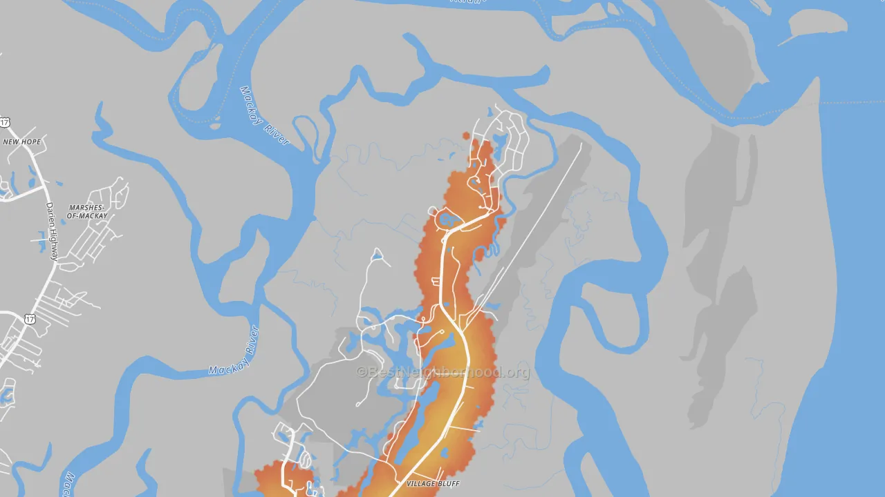 Bike Grade map of Harrington, GA