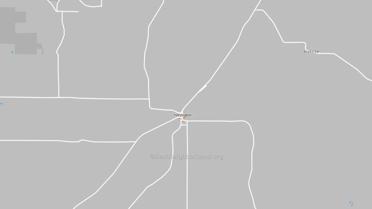 Bike Grade map of Harrington, WA