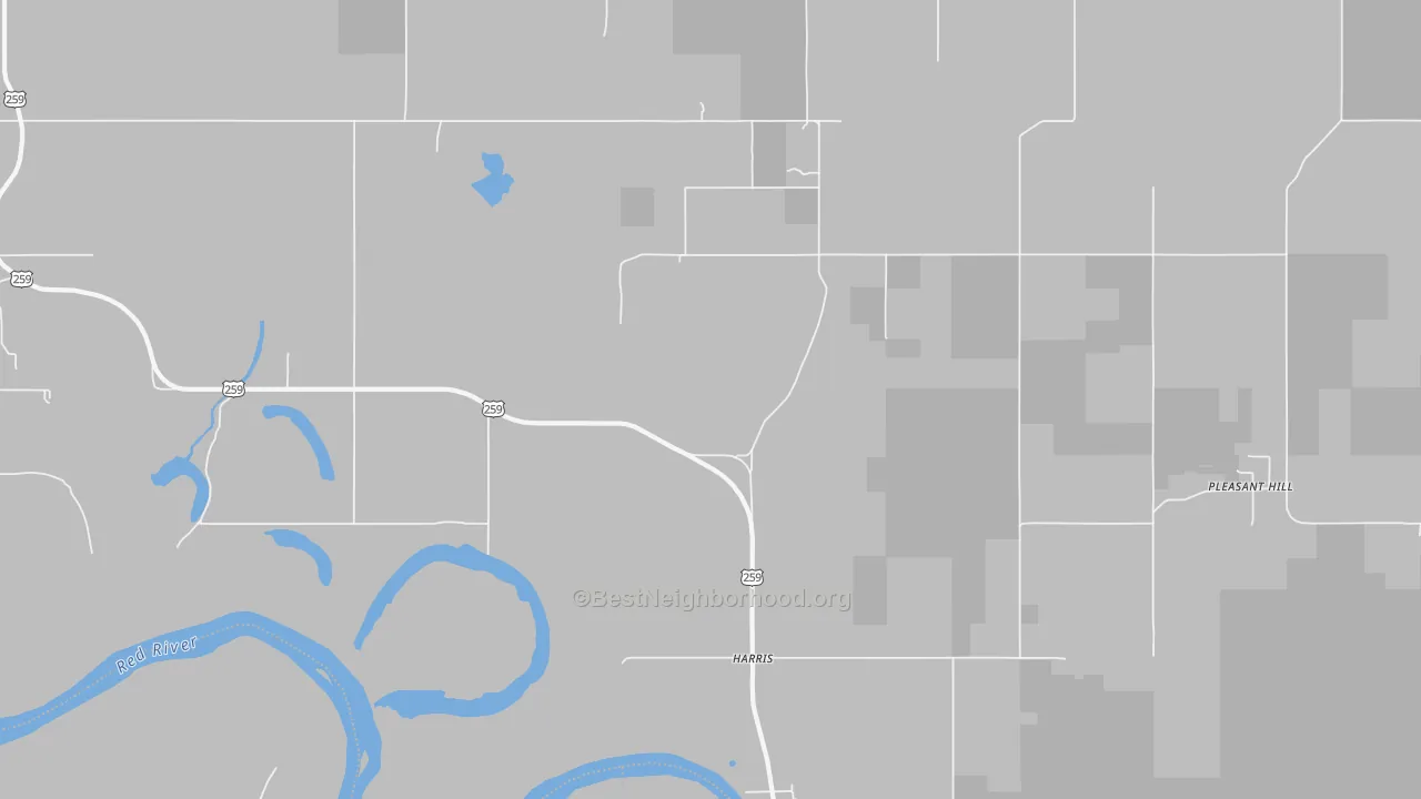 Bike Grade map of Harris, OK