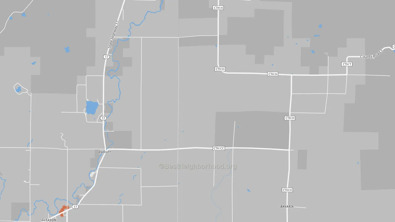 Bike Grade map of Harrison, WI