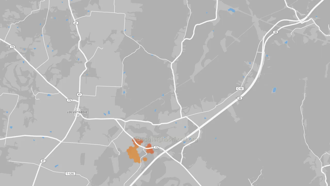 Bike Grade map of Harshasville, OH