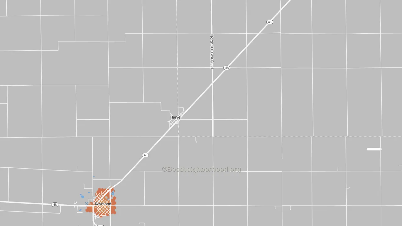 Bike Grade map of Harvel, IL