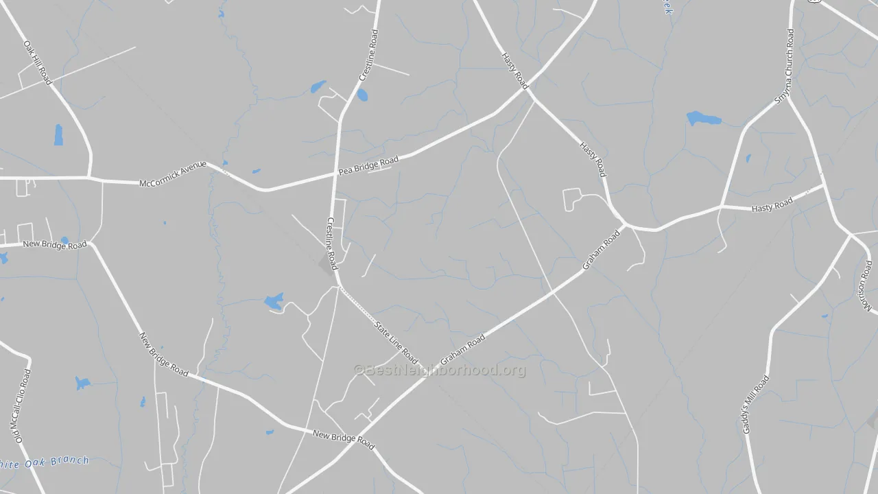 Bike Grade map of Hasty, NC
