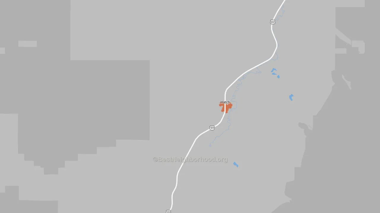 Bike Grade map of Hatch, UT