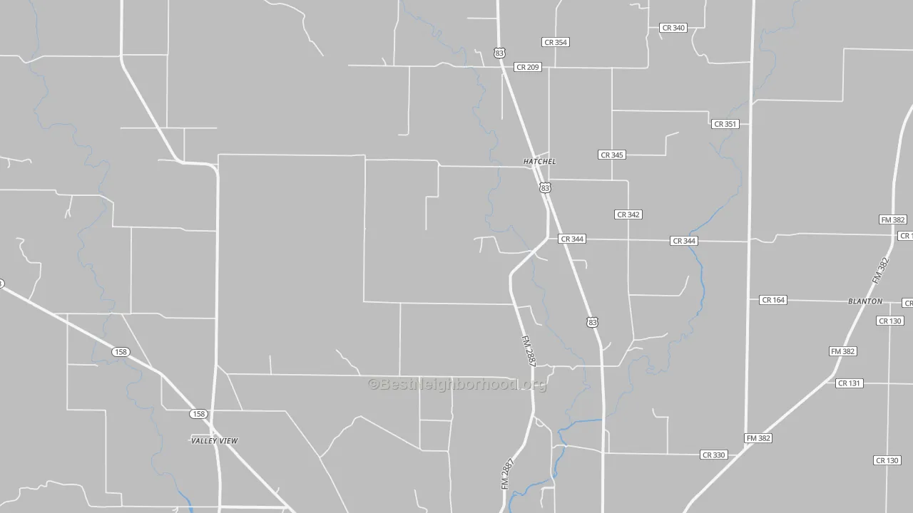 Bike Grade map of Hatchel, TX