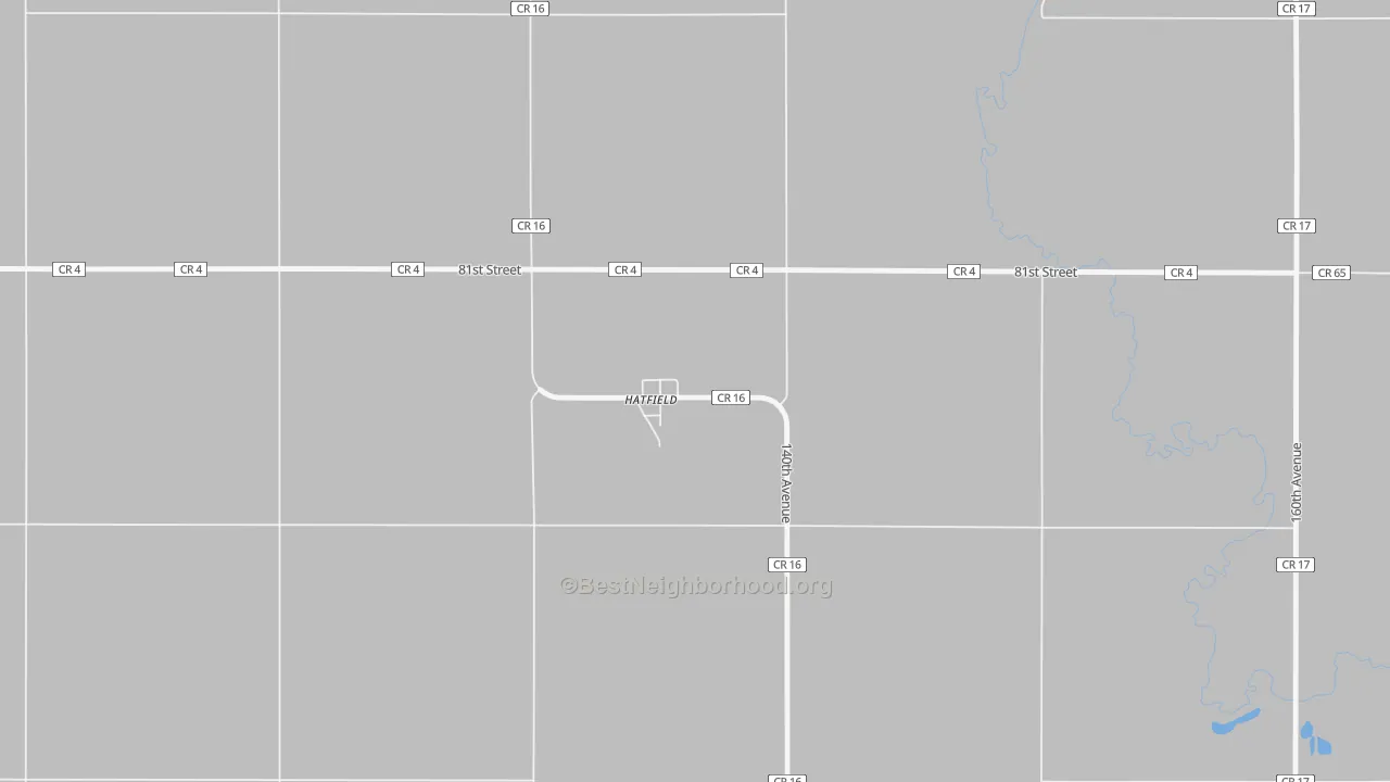 Bike Grade map of Hatfield, MN