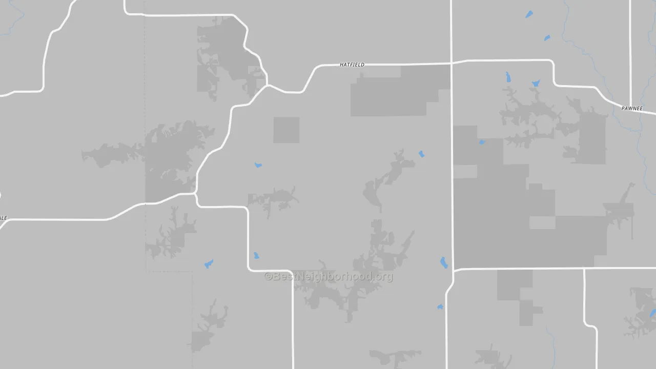 Bike Grade map of Hatfield, MO