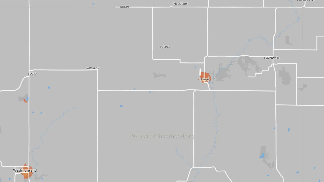 Bike Grade map of Havensville, KS
