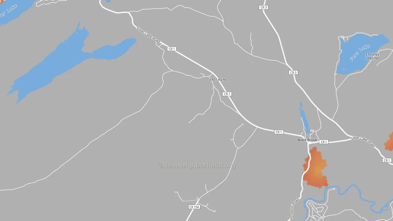 Bike Grade map of Hawkeye, NY