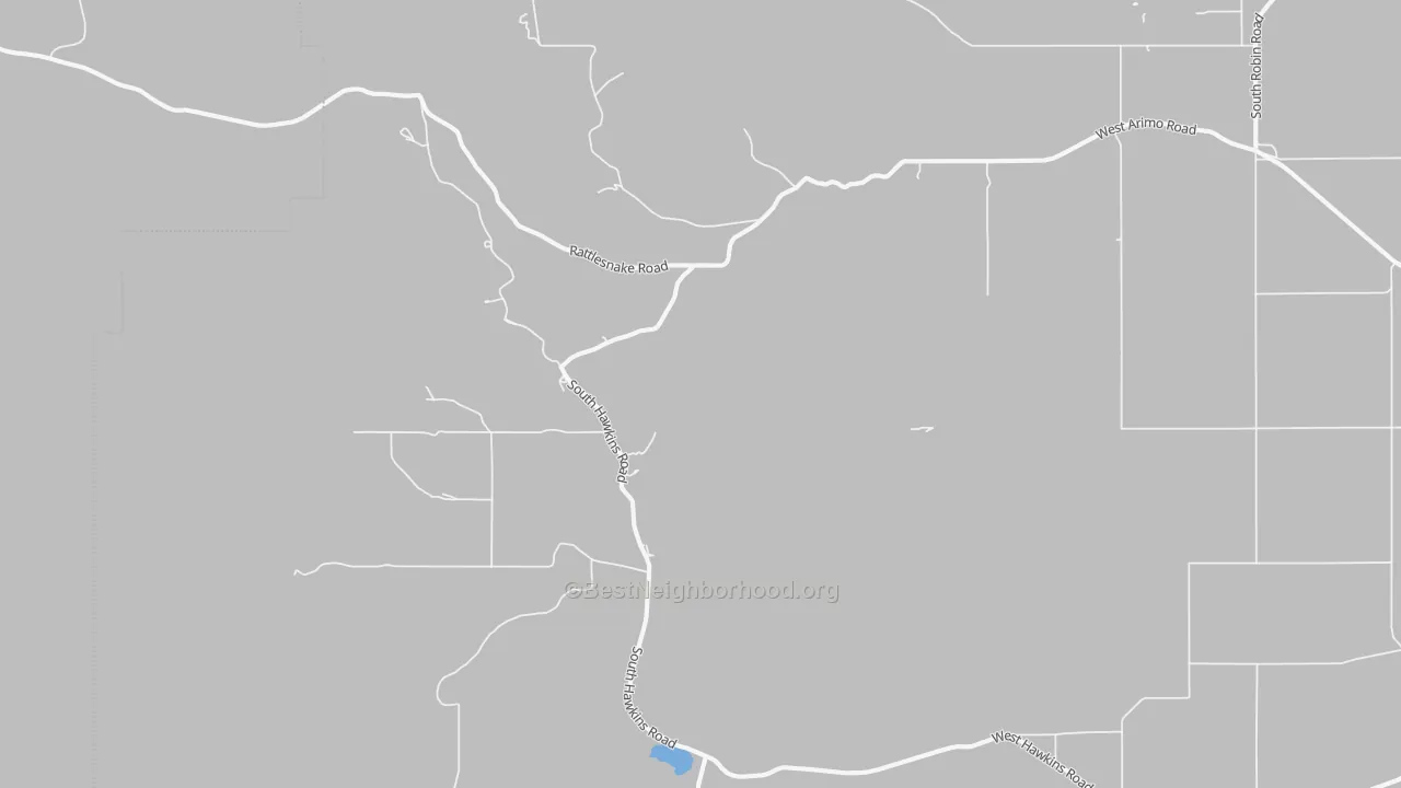 Bike Grade map of Hawkins, ID