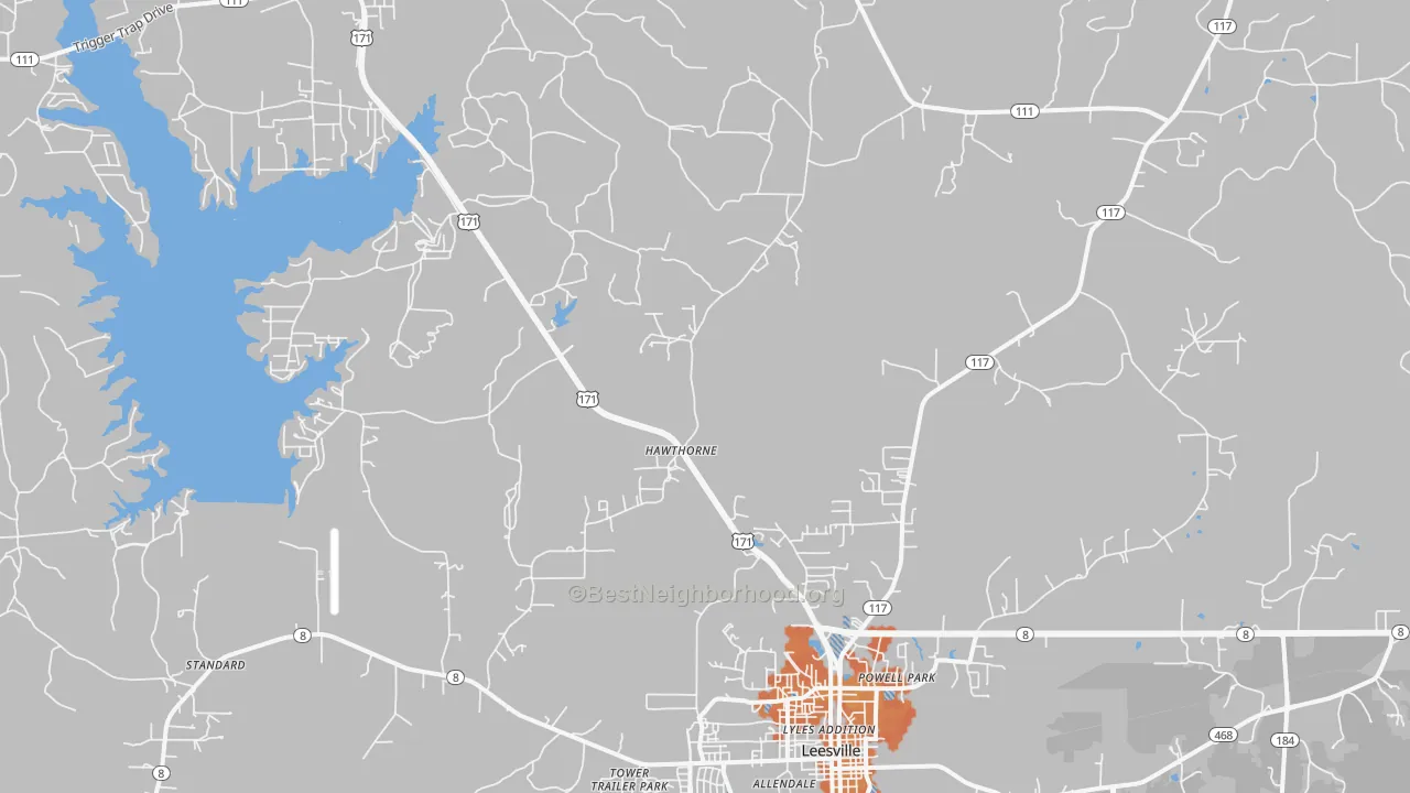 Bike Grade map of Hawthorne, LA