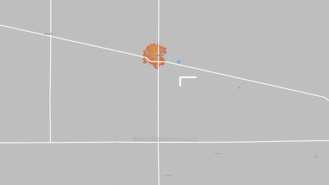 Bike Grade map of Haxtun, CO