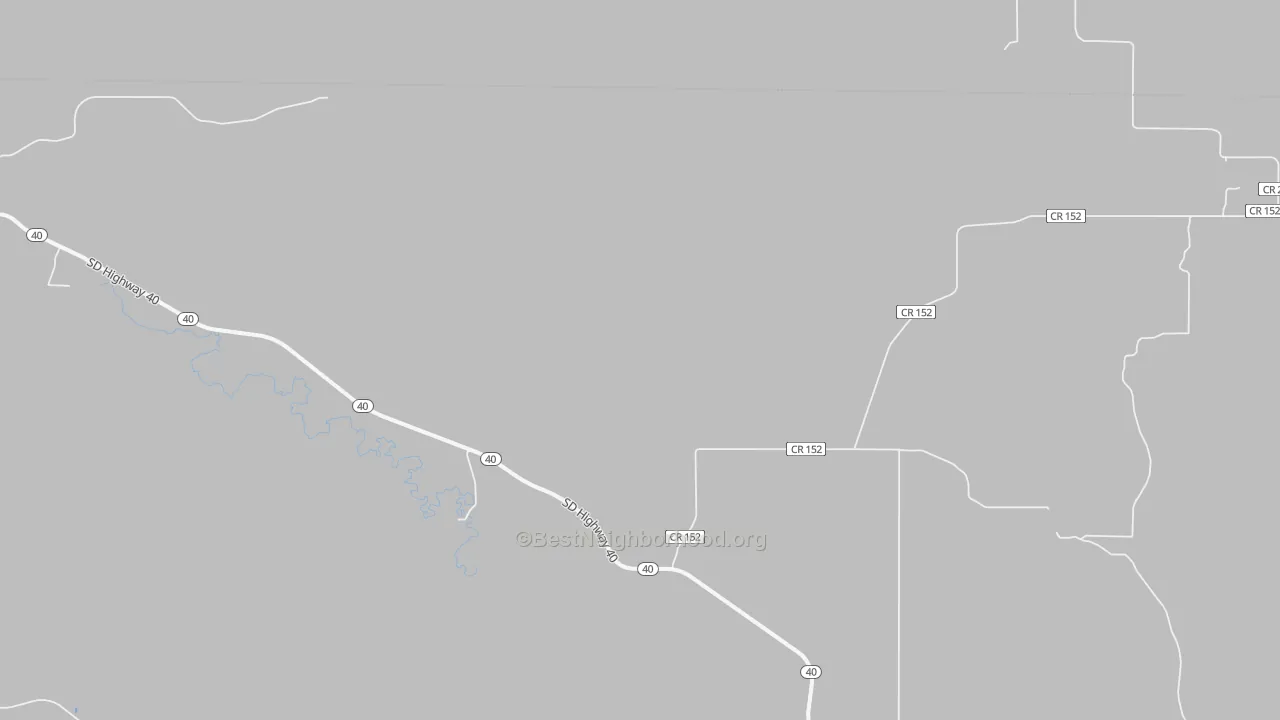 Bike Grade map of Hayward, SD