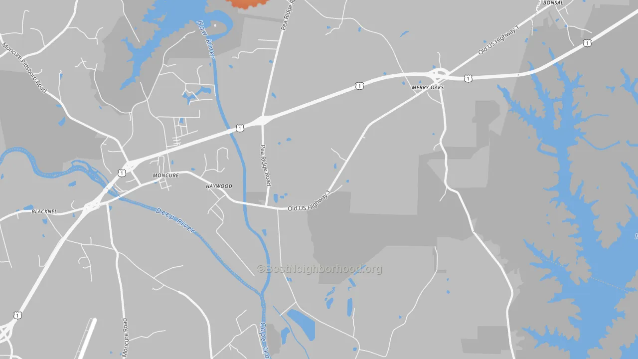 Bike Grade map of Haywood, NC