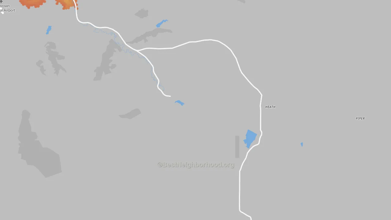 Bike Grade map of Heath, MT