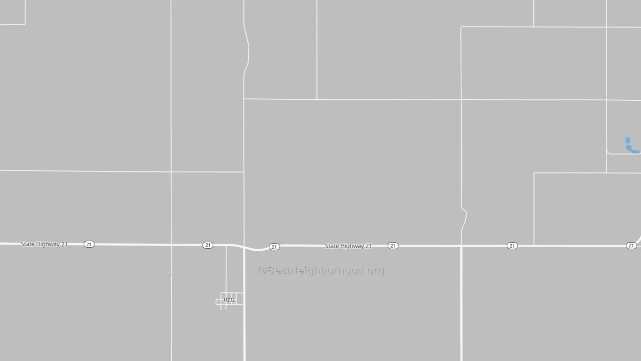 Bike Grade map of Heil, ND
