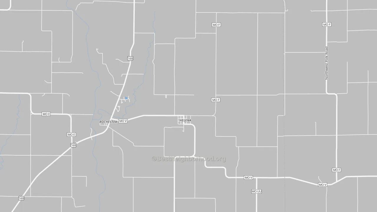 Bike Grade map of Helena, MO