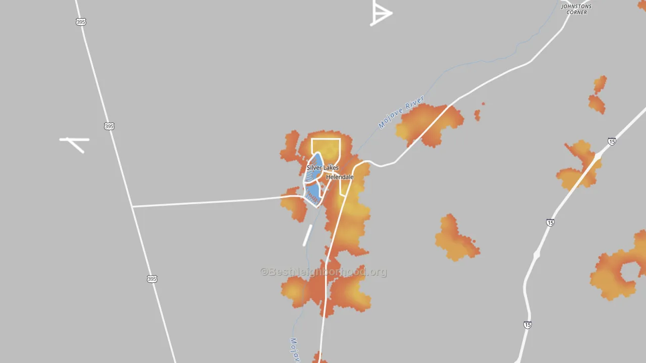 Bike Grade map of Helendale, CA