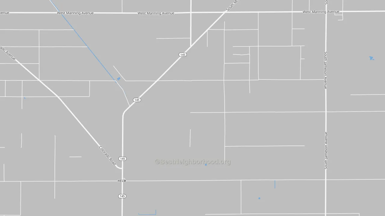 Bike Grade map of Helm, CA