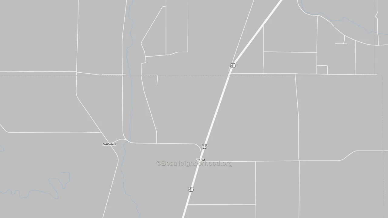 Bike Grade map of Helm, MS