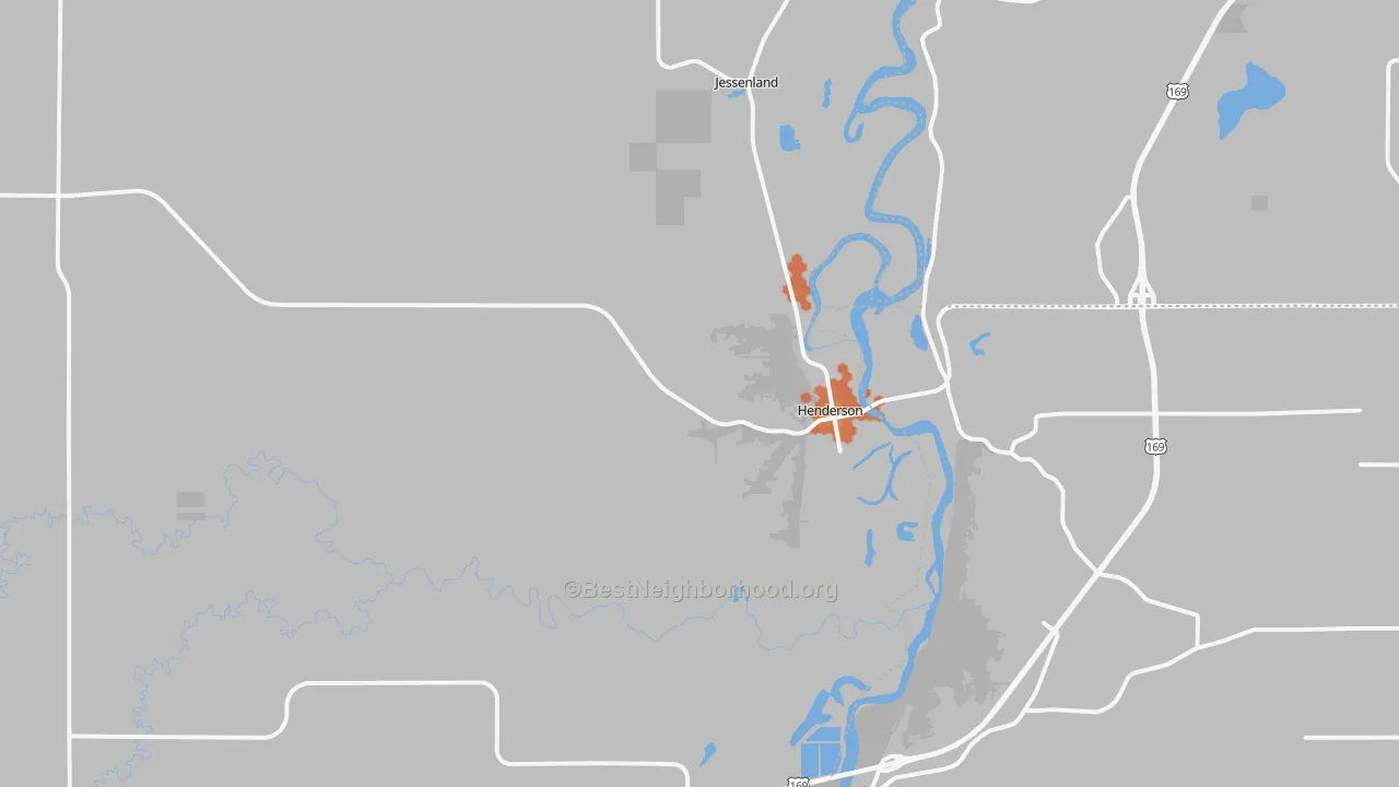 Bike Grade map of Henderson, MN
