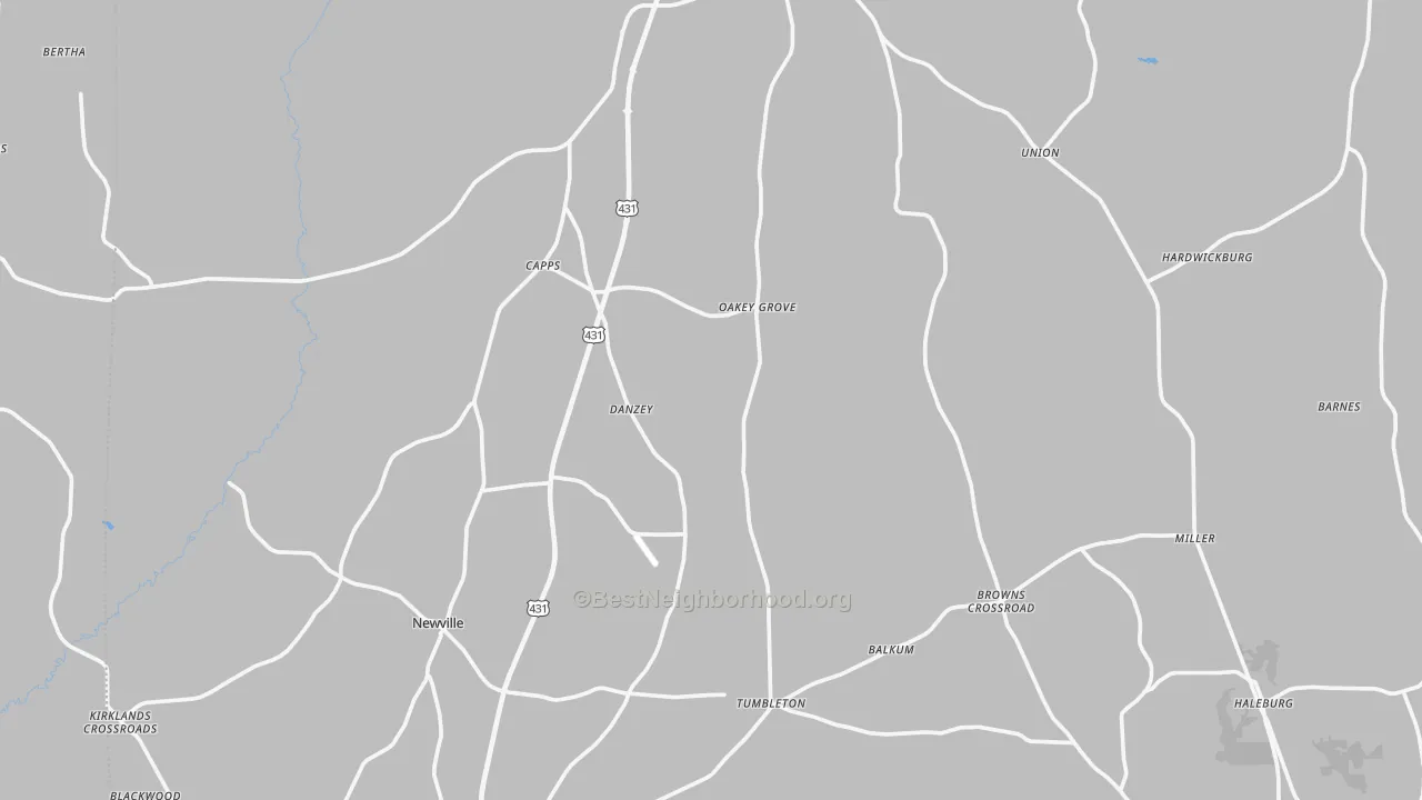 Bike Grade map of Henry County, AL