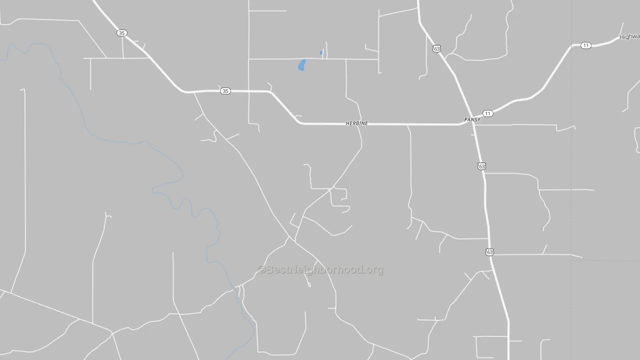 Bike Grade map of Herbine, AR