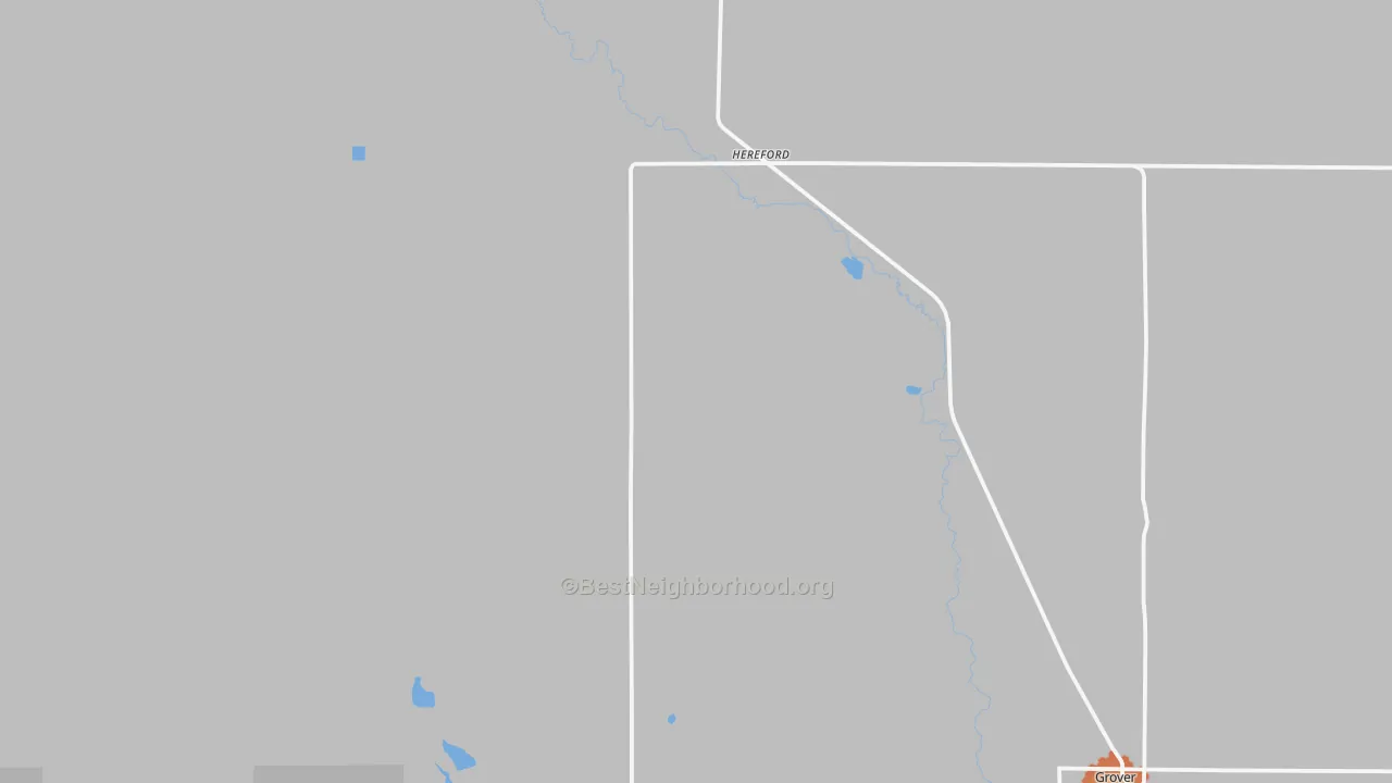 Bike Grade map of Hereford, CO