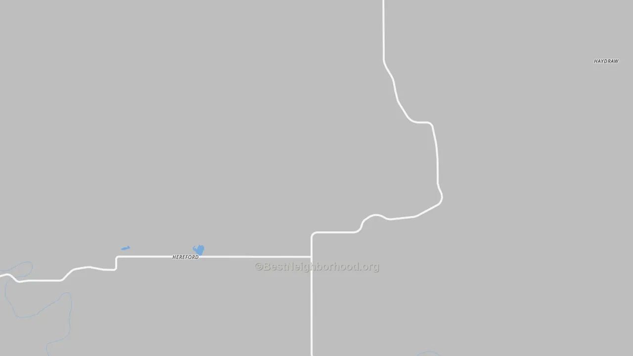 Bike Grade map of Hereford, SD