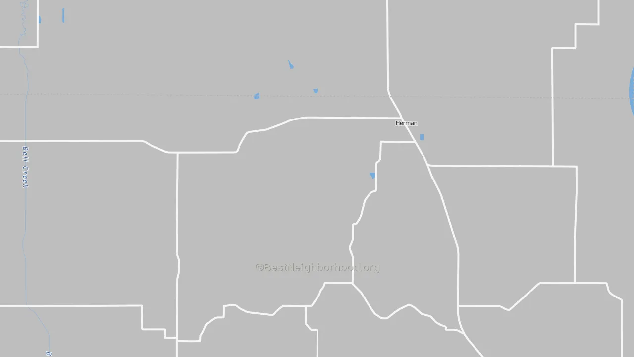 Bike Grade map of Herman, NE