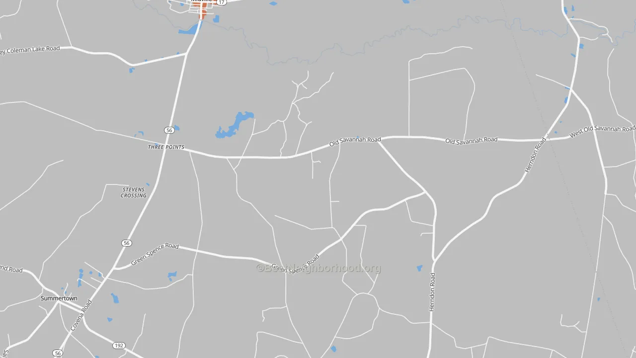 Bike Grade map of Herndon, GA
