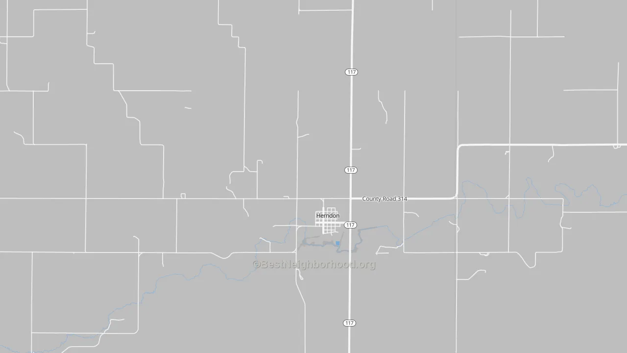 Bike Grade map of Herndon, KS