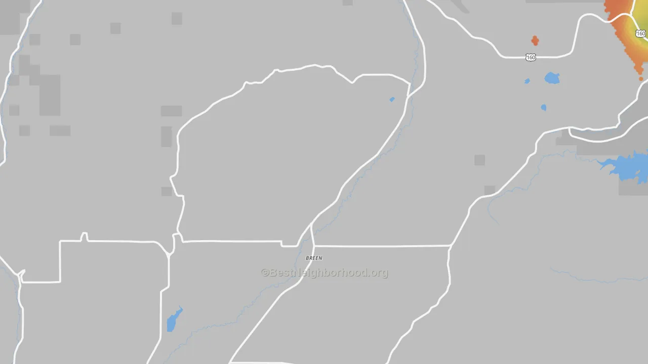 Bike Grade map of Hesperus, CO