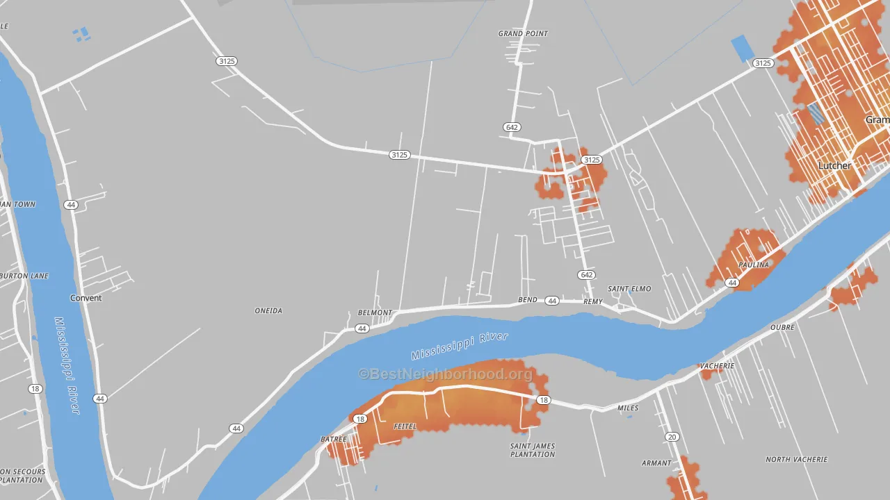 Bike Grade map of Hester, LA