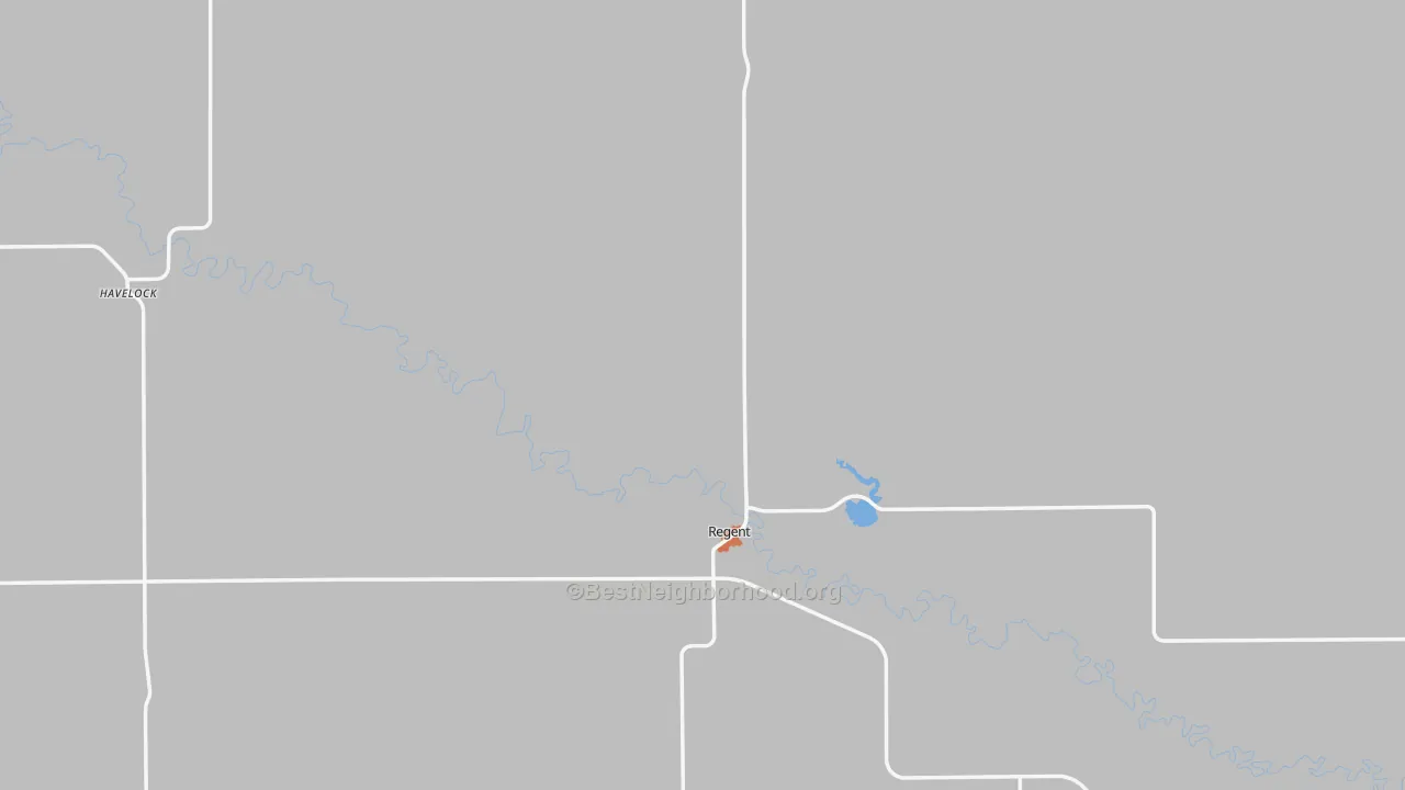Bike Grade map of Hettinger County, ND