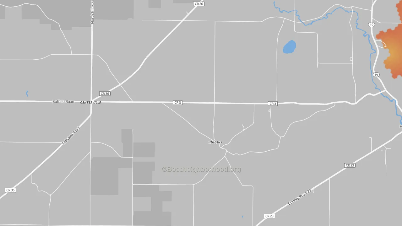 Bike Grade map of Higgins, NY