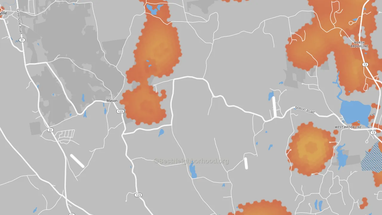 Bike Grade map of High Bridge, NH