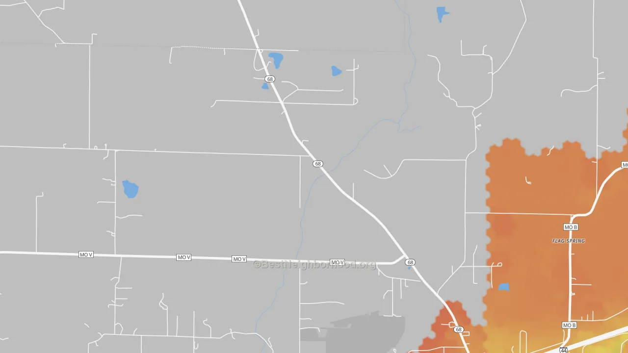 Bike Grade map of High Gate, MO
