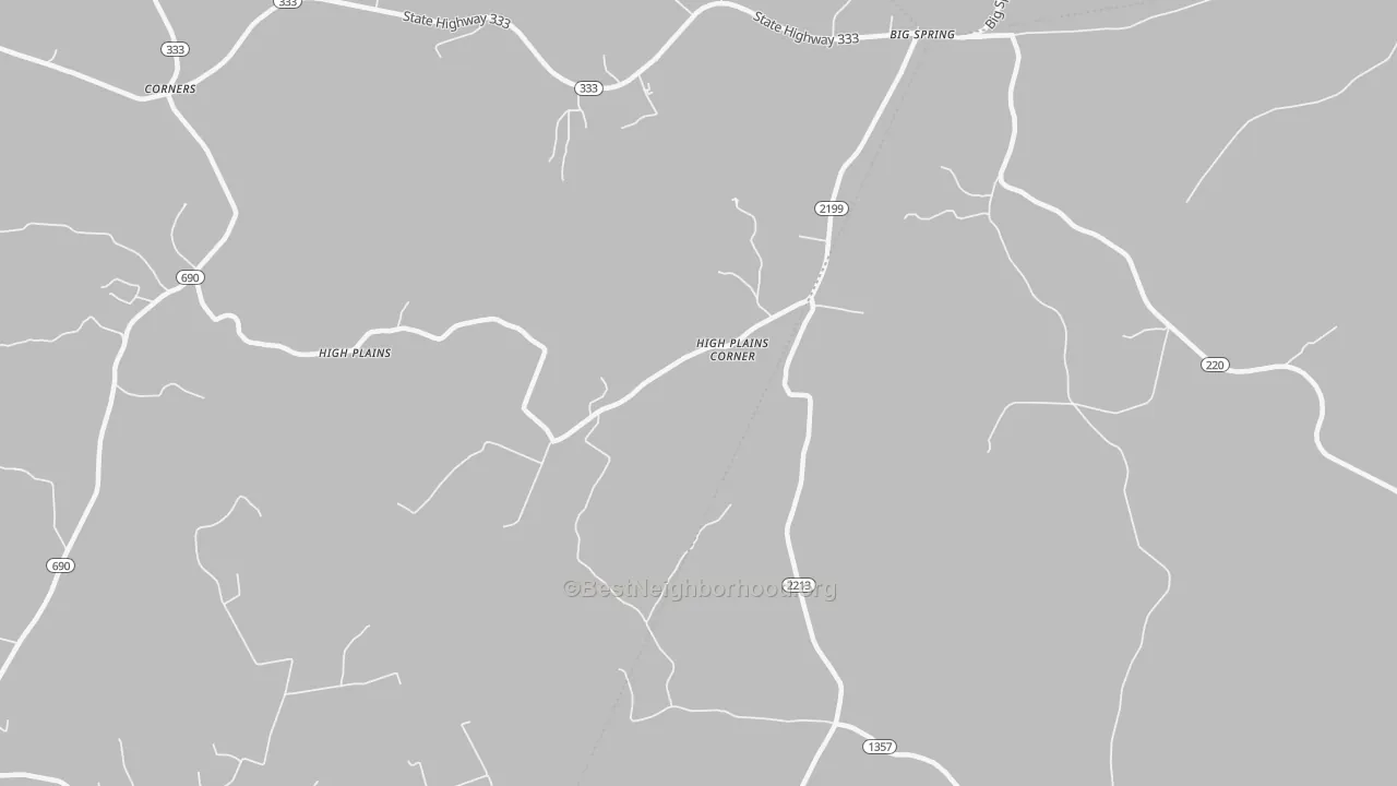 Bike Grade map of High Plains, KY