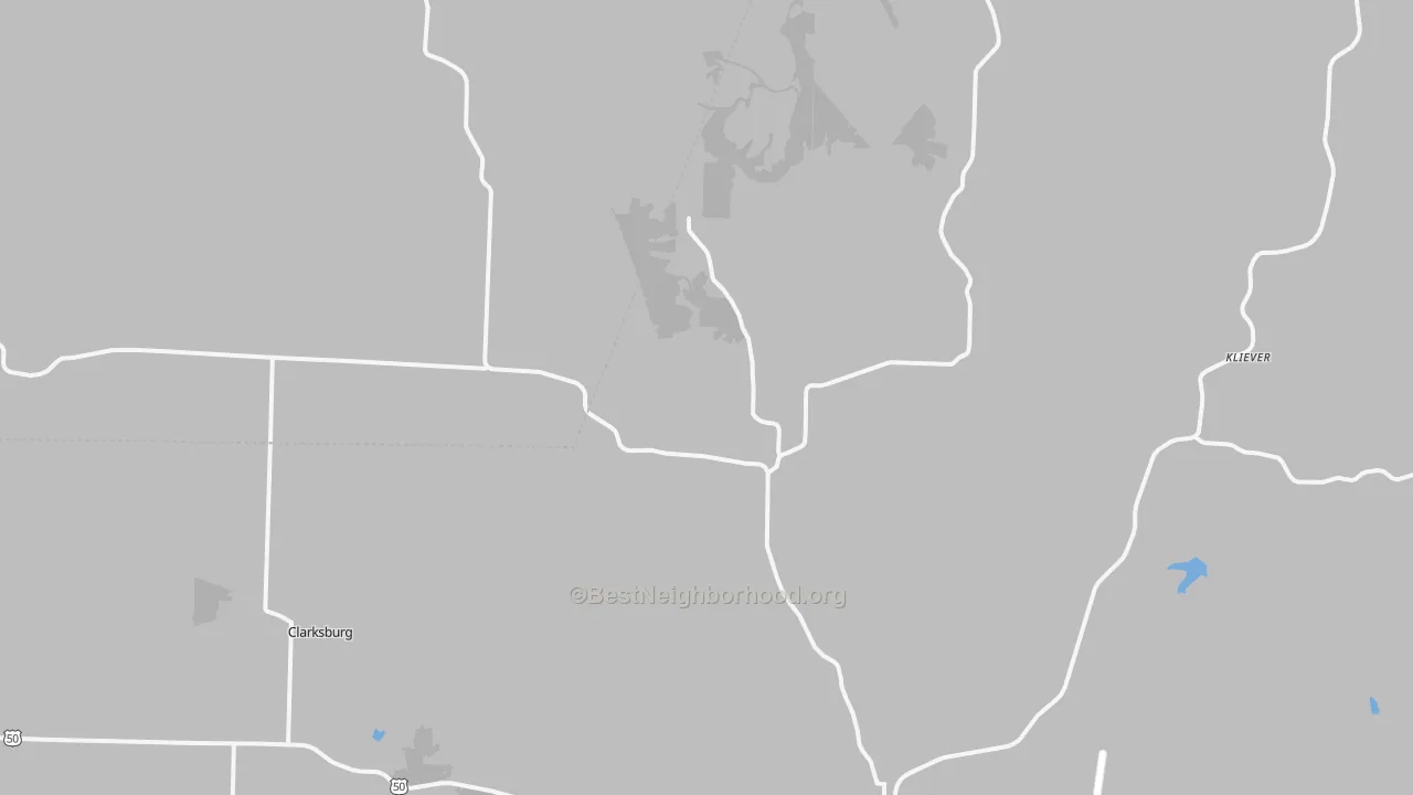 Bike Grade map of High Point, MO