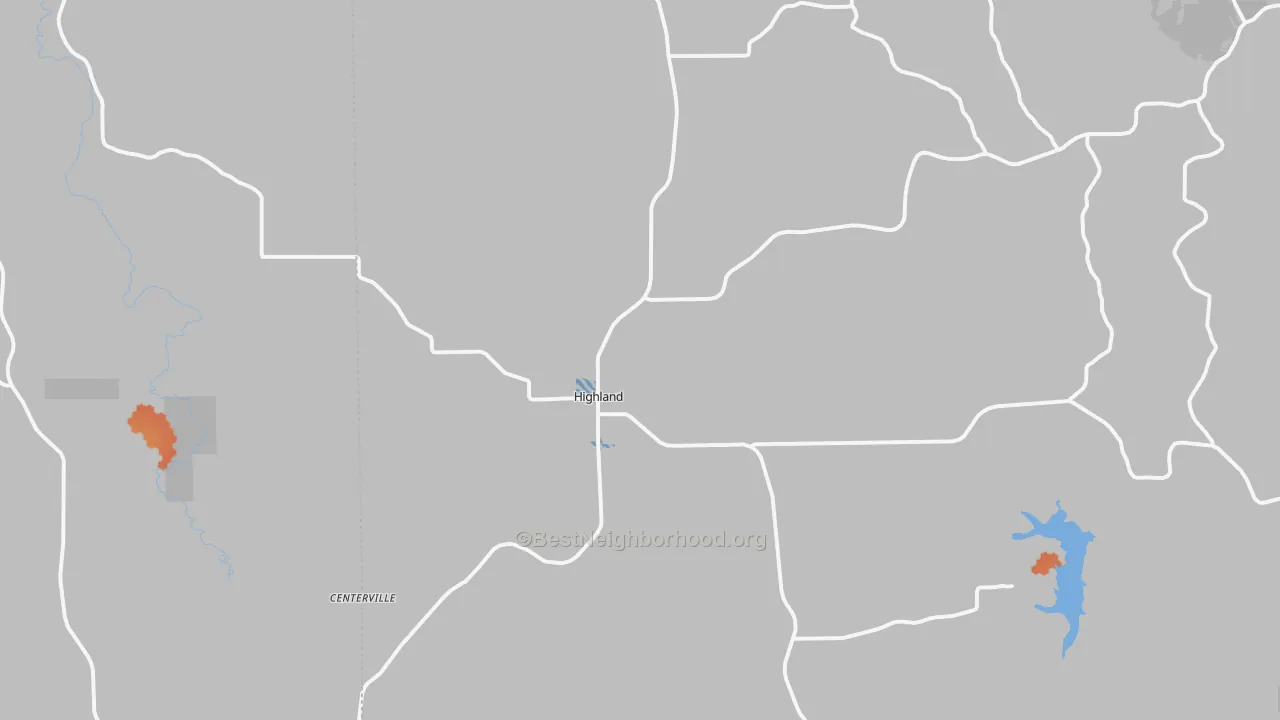 Bike Grade map of Highland, WI