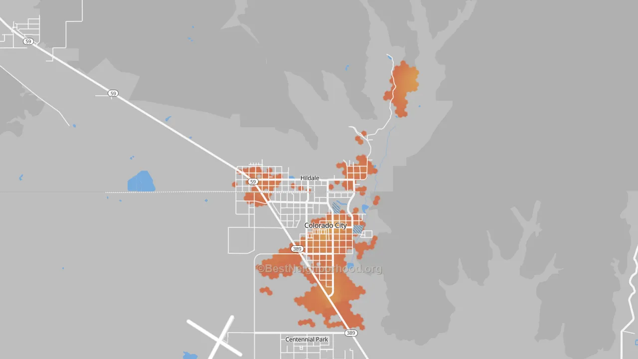 Bike Grade map of Hildale, UT
