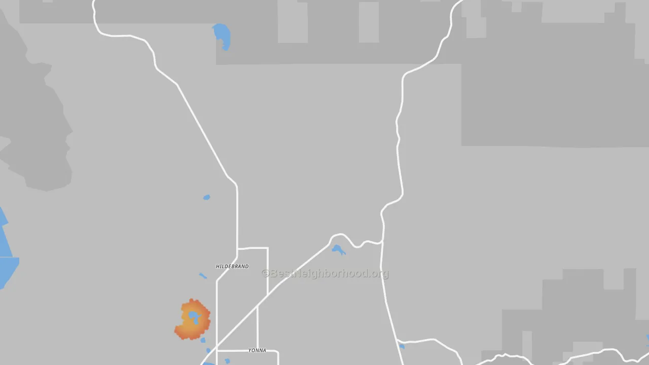 Bike Grade map of Hildebrand, OR