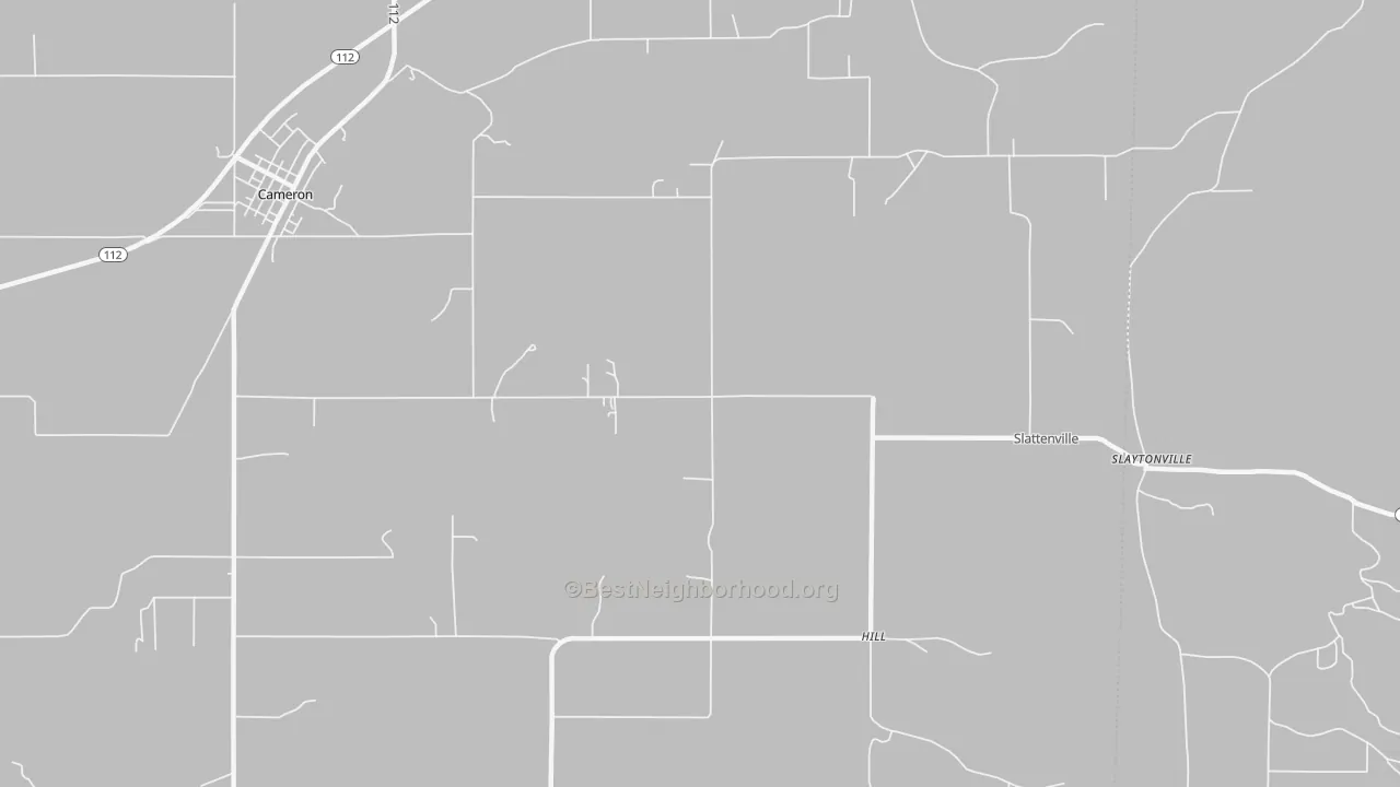 Bike Grade map of Hill, OK