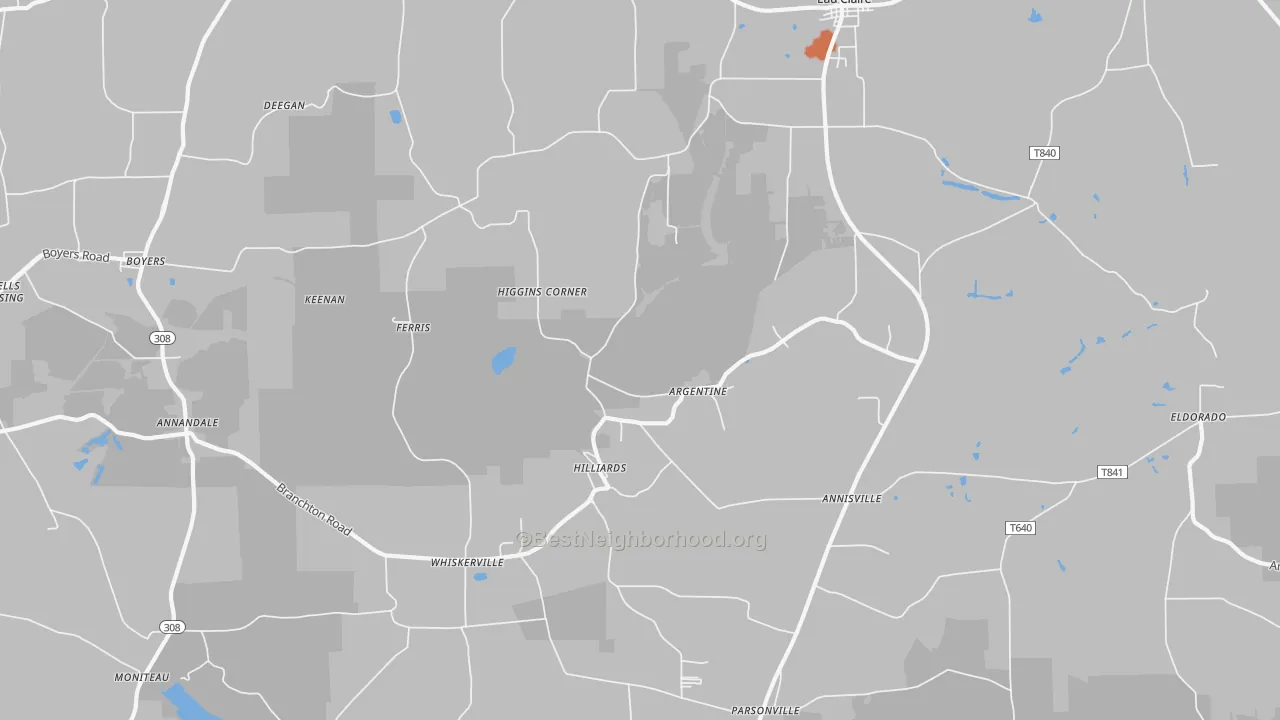 Bike Grade map of Hilliards, PA