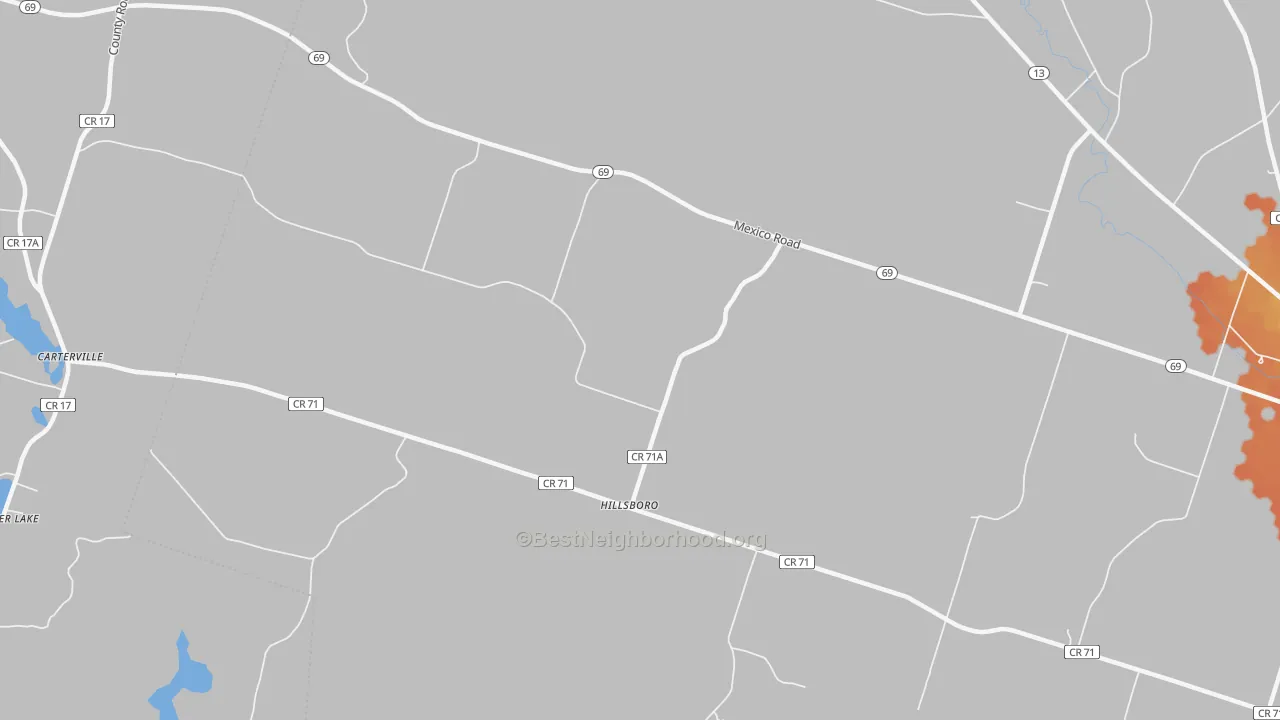 Bike Grade map of Hillsboro, NY