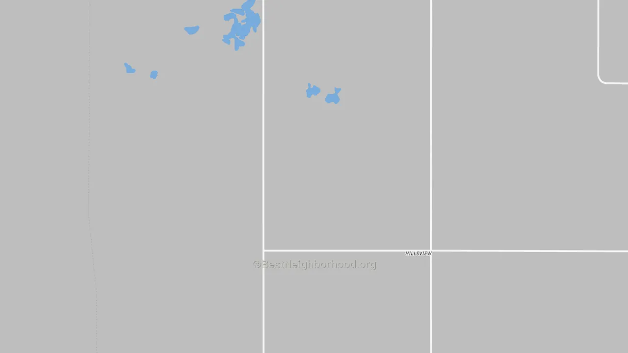 Bike Grade map of Hillsview, SD