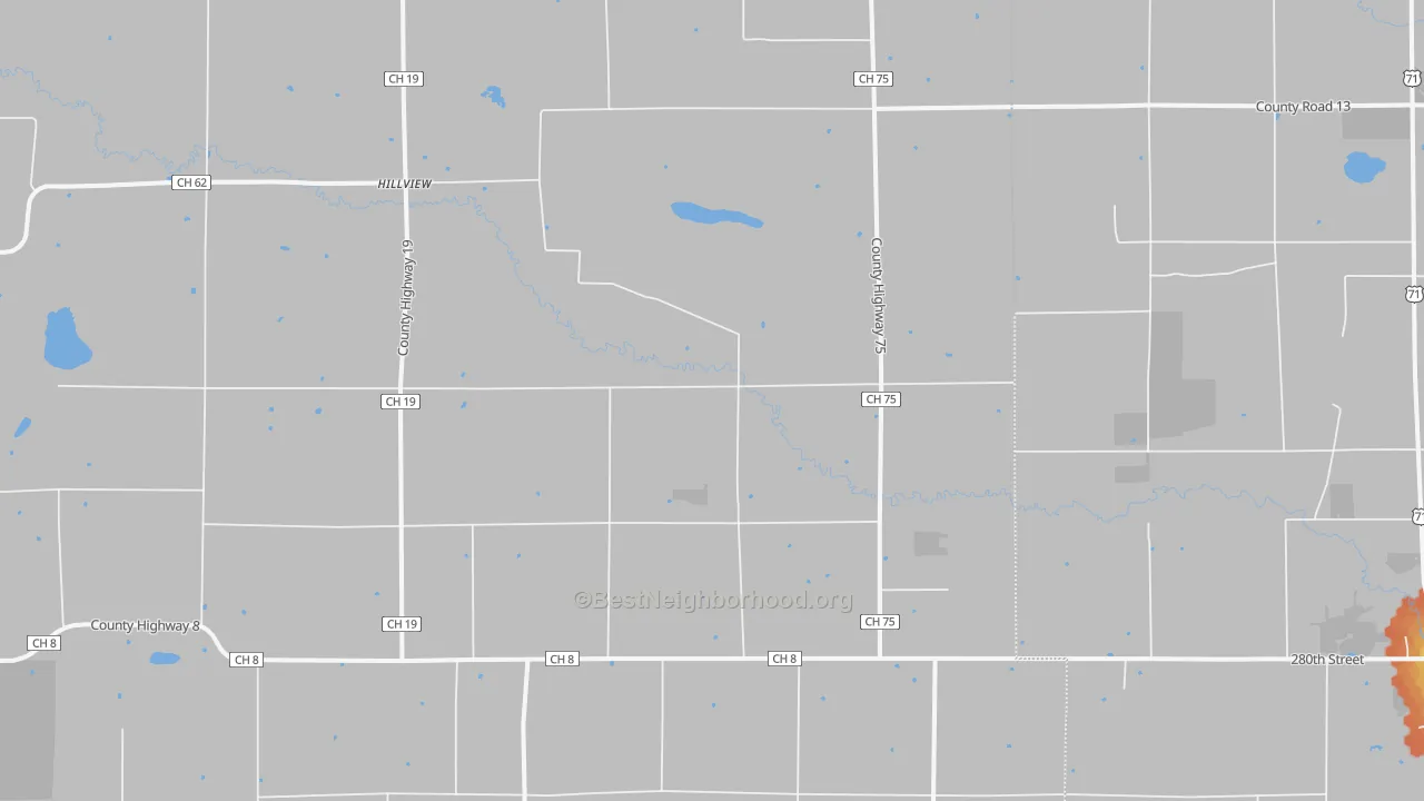 Bike Grade map of Hillview, MN